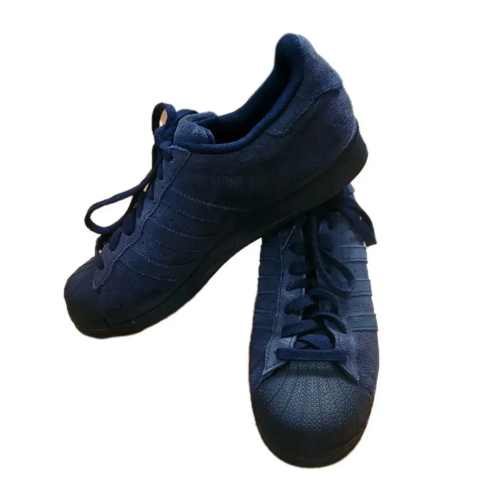 EUC Adidas Original Navy Suede‎ Mens 7.5 Shoes